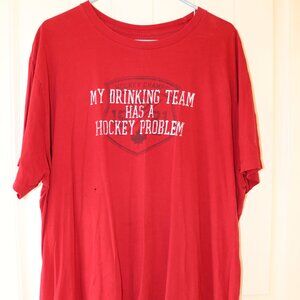 My Drinking Team Has A Hockey Problem Novelty T-Shirt